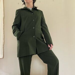 Elegant Green Women's Suit Set